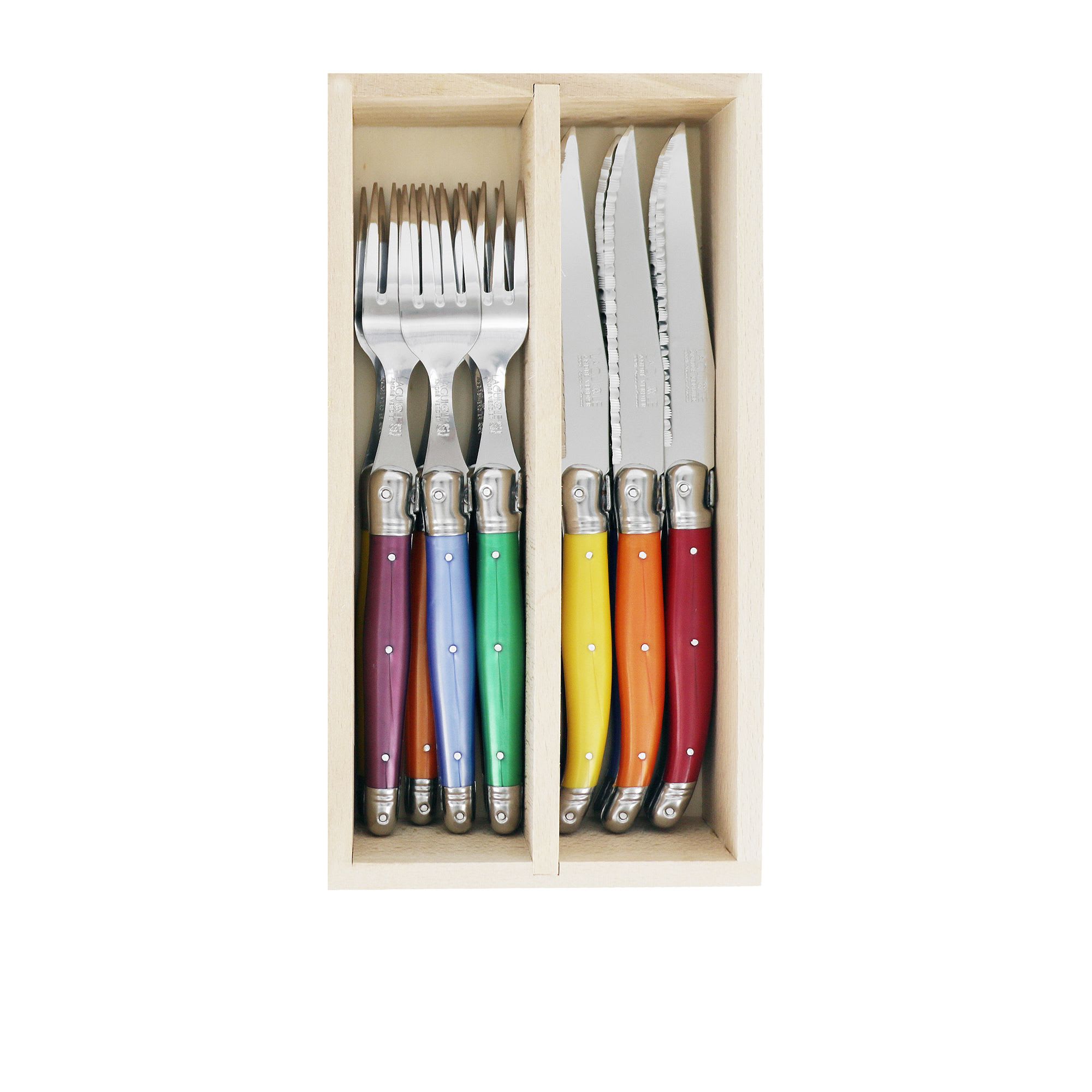 Laguiole by Andre Verdier Debutant Cutlery Set 12pc Multicolour